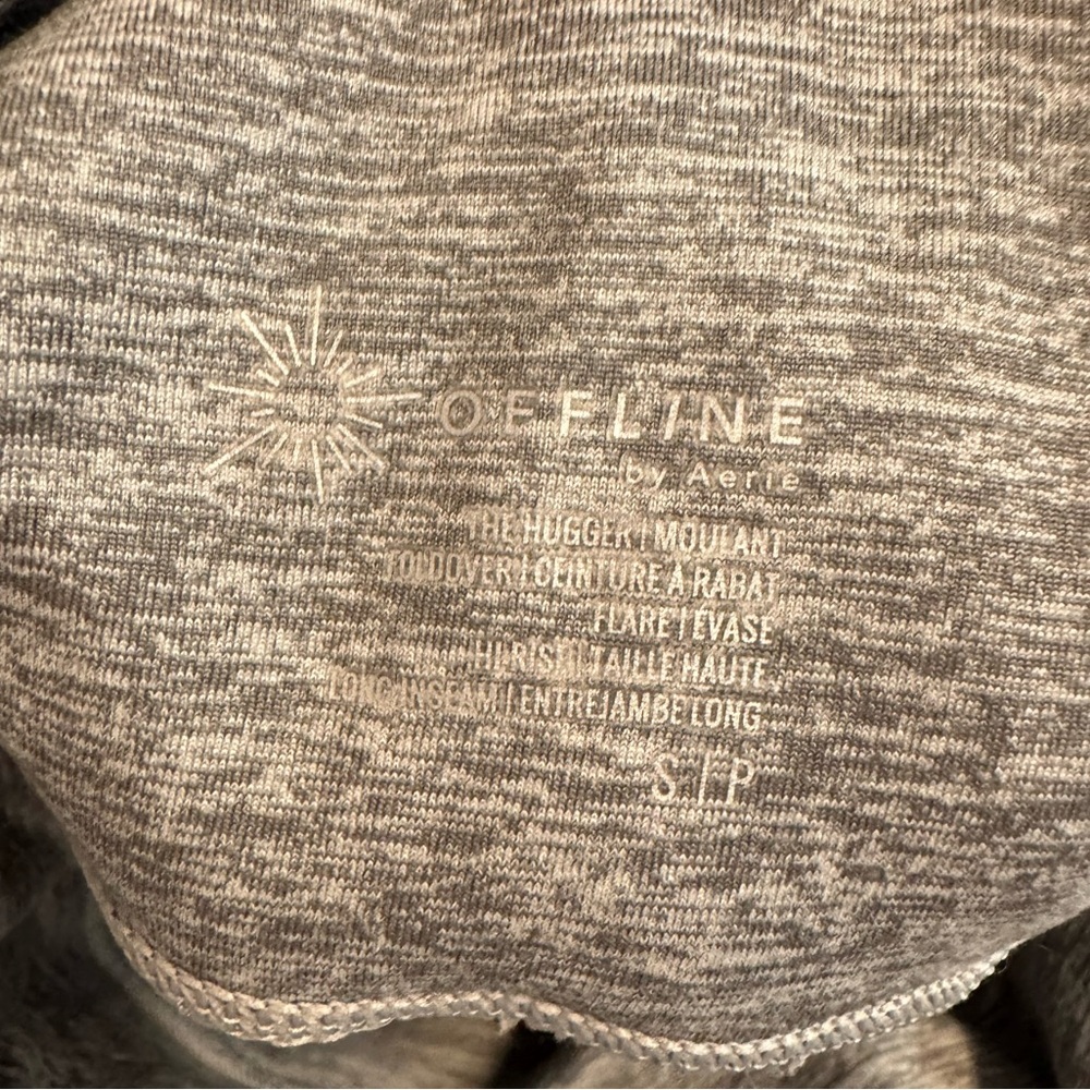 Aerie Offline Foldover flare pants grey size small the hugger high rise long - Picture 4 of 6